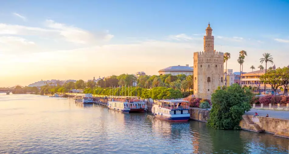 Croisi&egrave;re fluviale sur le Guadalquivir - la Tour d'Or (S&eacute;ville)