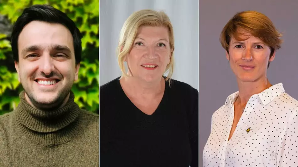 Quentin Dupouey, Chantal Forest et Vanessa Fleury, les guides présents lors de croisières sur le mythique fleuve d'Asie du Sud-Est