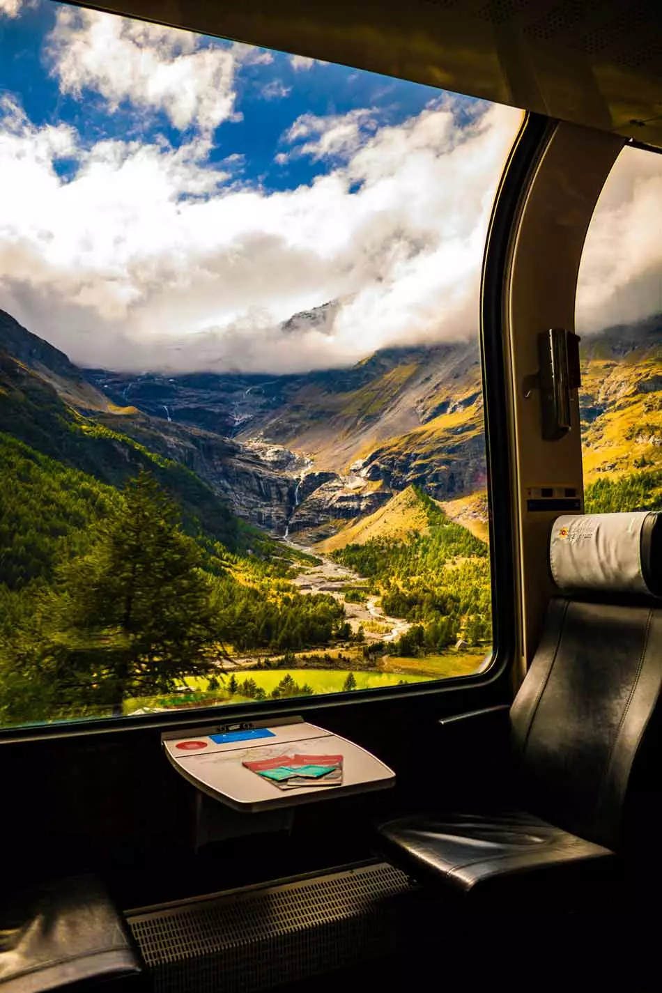 A bord du Glacier Express