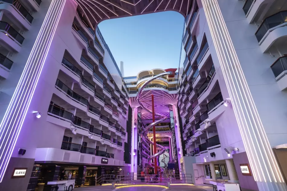 Promenad et toboggan a sec