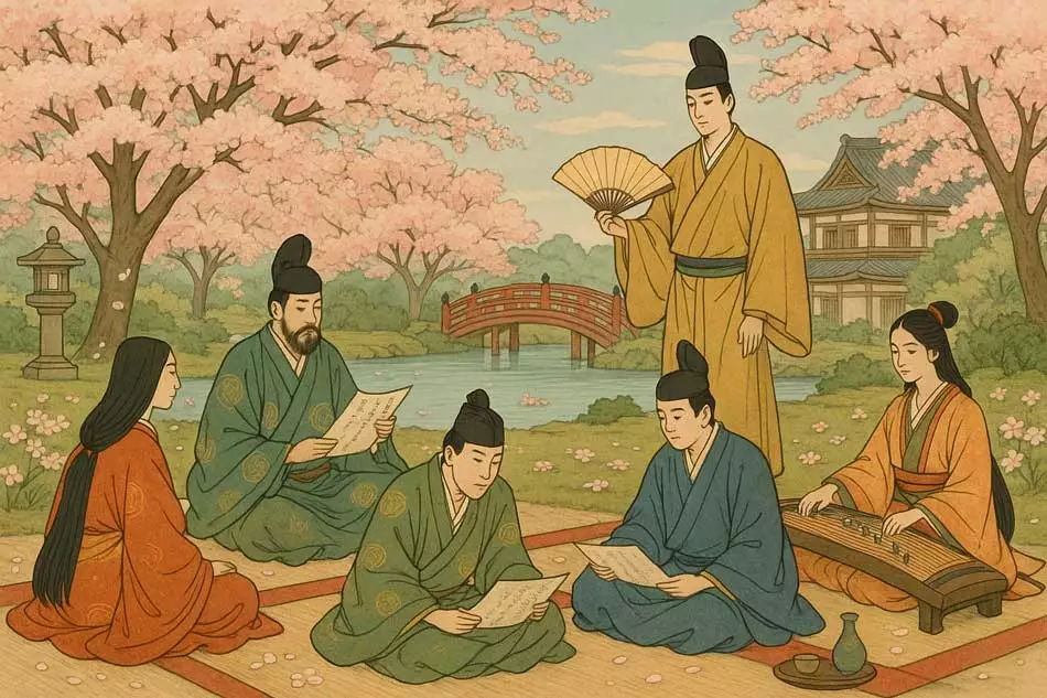 L'époque Heian ou le début de l'observation des fleurs au Japon