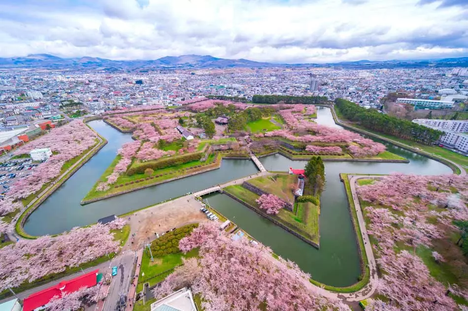 Hokkaido et son parc Goryokaku