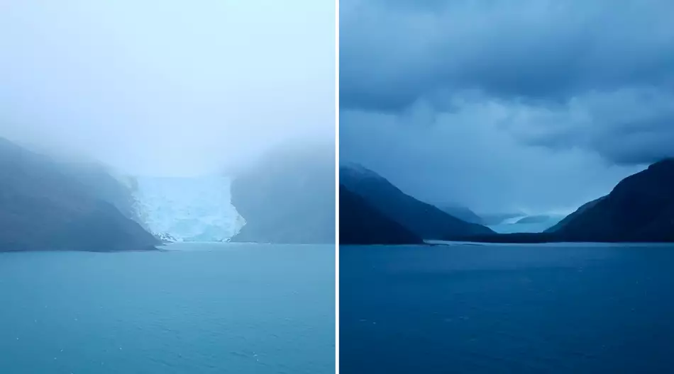 2 glaciers de la célèbre avenue au petit matin