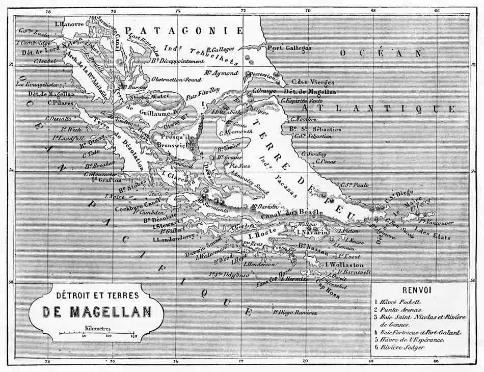 Géologie de la Terre de Feu et de la Patagonie