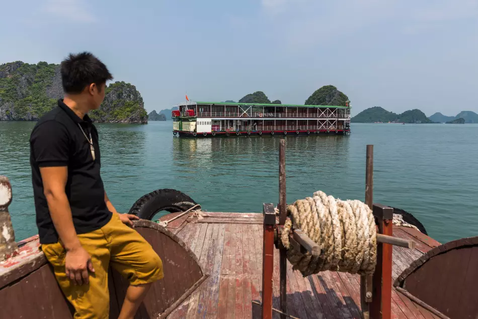 RV Angkor Pandaw en navigation