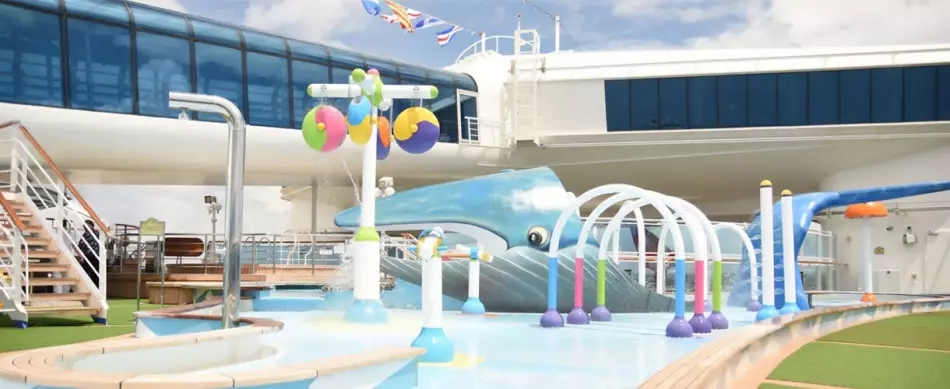 Splash zone Caribbean Princess