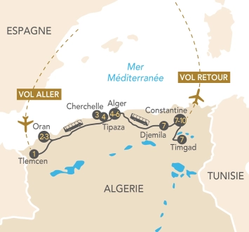 Itinéraire À travers l'histoire et l'Algérie : De l'Oranie au Constantinois