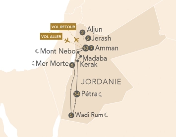 Itinéraire À la découverte des Trésors de Jordanie