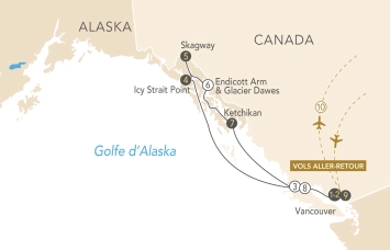 Itinéraire Croisière Alaska, la dernière frontière