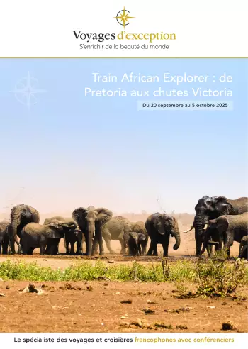 Couverture de la brochure du voyage Train African Explorer: Afrique du Sud, Eswatini, Mozambique, Zimbabwe