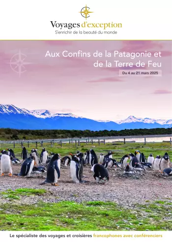 Couverture de la brochure du voyage Croisière en Patagonie en 2025