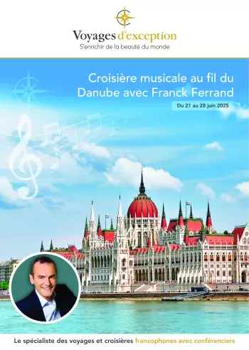 Couverture de la brochure du voyage Croisière Musicale au fil du Danube avec Franck Ferrand