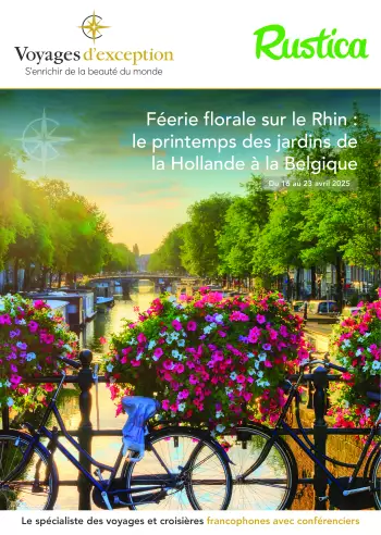 Couverture de la brochure du voyage Féerie florale sur le Rhin: le printemps des jardins de la Hollande à la Belgique
