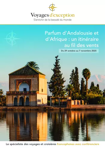 Couverture de la brochure du voyage Parfum d'Andalousie et d'Afrique : un itinéraire au fil des vents